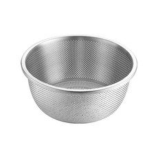 SHCJ 生活采家 30cm密孔蔬果瀝水盆 #304不鏽鋼 清洗備料, 直徑31 x 12.5cm, 64011, 1個