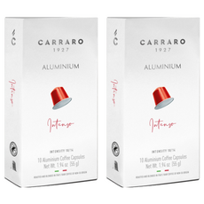 CARRARO Nespresso咖啡機適用 香濃義式咖啡膠囊, 5.5g, 10顆, 2盒