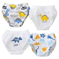 小綠豆居家百貨 兒童三角內褲 Set 4件 - 棉+聚酯纖維 尺寸 90