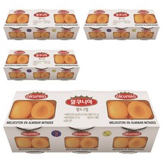 알쿠니아 황도2절 과일통조림, 600g, 4개