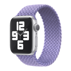 Womans9999 Apple Watch 相容 編織單圈織物錶帶 S, 1個, 淺紫色