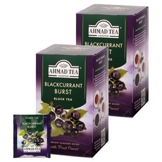 AHMAD TEA 黑醋栗風味紅茶茶包, 20入, 2個, 2g