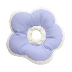 LUMAO 淘氣小花 寵物可調節防舔咬頭套/伊莉莎白圈, M, 芋泥奶紫, 1個