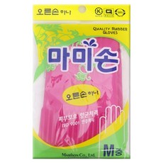 마미손 고무장갑 오른손만 하나, 핑크, 중(M), 1개