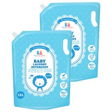 BUSYANGEL 舒適的嬰兒洗衣液套裝, 1.5L, 2入
