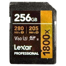 Lexar 雷克沙 Professional 1800x V60 SDXC UHS-II 記憶卡, 256GB, 1個