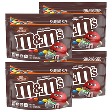 M&M's 牛奶糖衣巧克力 分享裝, 283.5g, 4包