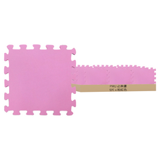 PMU 必美優 EVA素色舒柔墊 多樣化拼法 9片/包, 粉紅色, 32 x 32 x 1 cm