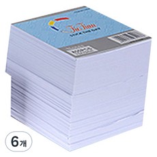 Bluemato 白色便條紙 B5 3908 + 禮品包裝, 白色空白, 6個