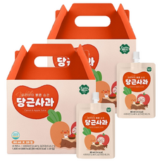룰루맘 우리아이 밝은습관 당근사과 주스 20p + 선물박스 세트, 당근 + 사과 혼합맛, 40개