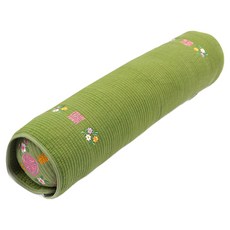 Begozani 長形扁柏蕎麥穀物頸枕, 43*9cm, 43*9*9cm, 淡綠色, 1件