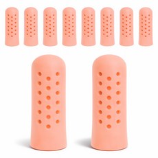 모디상점 실리콘 보호 손가락 통풍 골무, 10개, 스킨색