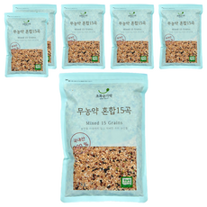 초록숟가락 무농약 혼합15곡, 1kg, 6개