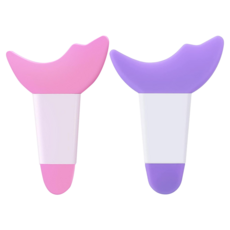 睫毛彩妝輔助器 2件組, 粉色 + 紫色, 1組