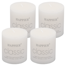 HAPPIER 經典圓柱香薰蠟燭 茉莉 80g 4個 Set, 1組