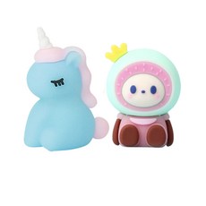 달모아 캐릭터 휴대용 미니 연필깎이, C세트 - 유니콘(색상랜덤) + 열대과일, 1개