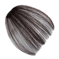 Puipui 假髮人發直劉海, 深棕色, 1個