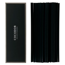 코코도르 디퓨저 섬유 리드스틱 패키지 20cm, 블랙, 1개, 50개