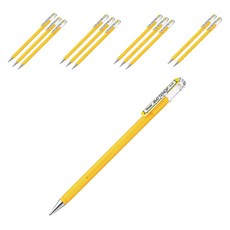Pentel 飛龍文具 啞光霧面中性筆 1.0mm, 黃色, 1盒