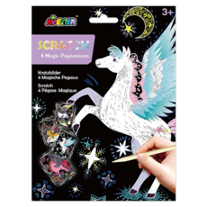 AVEnIR 奇幻刮畫卡 魔法飛馬, 4 Magic Pegasusses, 1個