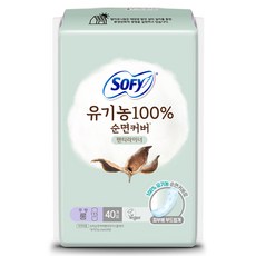 쏘피 100% 순면커버 팬티라이너, 롱, 40개입, 1개