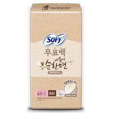 쏘피 무표백 내몸에 순한면 팬티라이너, 일반, 84개입, 1개