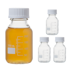 코멧 홈 눈금유리 공병 + 뚜껑 세트, 250ml, 4세트