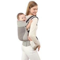 MerryTune 網眼透氣孩童揹帶, 灰綠色