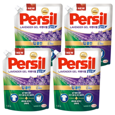 Persil 寶瀅 深層潔淨Plus洗衣凝露 薰衣草凝膠 一般用 補充包, 1.5L, 4個