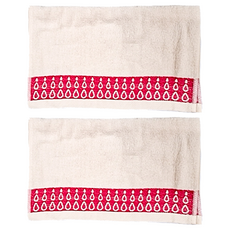 來福牌晶樣水滴毛巾-33*76CM 95G-柔軟吸水, 米色, 2入