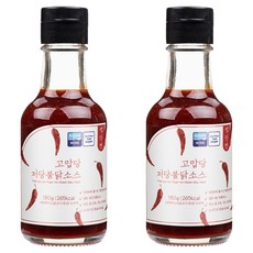 고맙당 저당 불닭 오리지널 소스, 180g, 2개