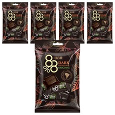 甘百世 88% 黑巧克力，精選頂級可可原豆研磨，香氣濃郁，甘烈香醇, 70g, 5袋