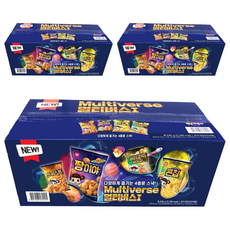 COSMOS 綜合口味零食箱, 麻花餅乾 5入+奶油大蒜蝦片餅乾 5入+拇指餅乾 4入+玉米片 4入, 3組