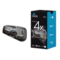 Cardo FREECOM 4X 安全帽藍牙耳機，JBL音效，四方對講，防水設計，機車騎士必備, 1個, 黑色