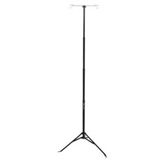 KZM OUTDOOR 鋁合金雙頭掛勾燈架 展開225 x 65cm 收納80 x 9cm 1.5kg, 黑色, 1個