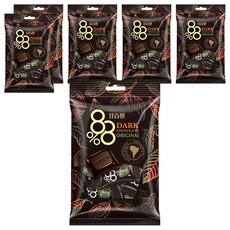 甘百世 88% 黑巧克力，精選頂級可可原豆研磨，香氣濃郁，甘烈香醇, 70g, 6袋