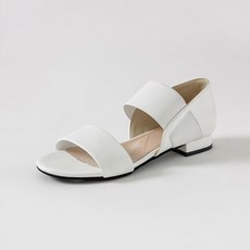 ChakanShoes 女款彈性束帶涼鞋 SDLTR2e820, 白色, 240mm