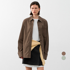 AtelierNain 女性基本款純棉寬鬆襯衫 BL-4366