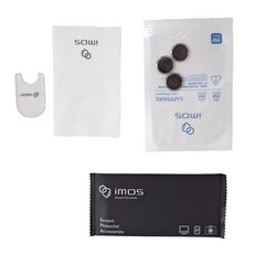 imos 藍寶石金屬框玻璃鏡頭貼 銀色 0.5g, 1個