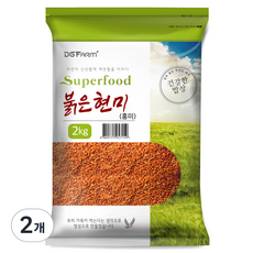 건강한밥상 붉은현미, 2kg, 2개