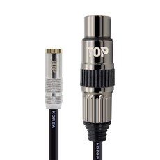 HDtop 3.5 立體聲母頭轉XLR母頭線材 3m, 金屬黑, 1個, HT-TP2977