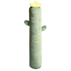 西格傢飾 側睡好眠長型夾腿枕, 仙人掌 綠色 + 黃色