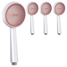 에버하우스 파스텔 유니크 샤워헤드, 4개, 핑크