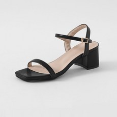 ChakanShoes 女款束帶中跟涼鞋 SDLTS2e5200, 255mm, 黑色