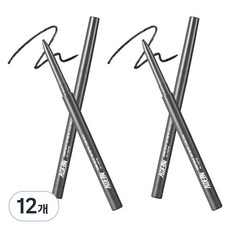 머지 더 퍼스트 슬림 젤 아이라이너 0.05g, GS2블랙스피넬, 12개