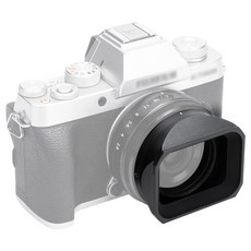 JJC 富士軟片 XF 27 F2.8 XE5 23mm F2.8 R WR 鏡頭方形遮光罩, 1個, LH-JXF27II