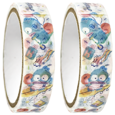 HANGYODON 人魚漢頓 細膠帶，約1.2CMx4M, 059086, 2個