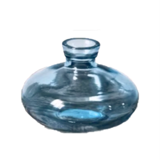 空氣選物 水滴玻璃花瓶, 1個, 水藍矮瓶