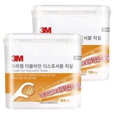 3M 雙線細滑牙線棒 散裝, 124件, 2個