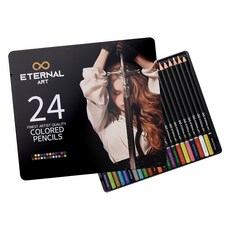 專業用永恆藝術彩色鉛筆盒, 24 種顏色, 1組